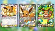 All Eevee ex variants in the game (Image via The Pokemon Company)